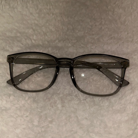 Accessories - Gray Square Blue Light Glasses NEW